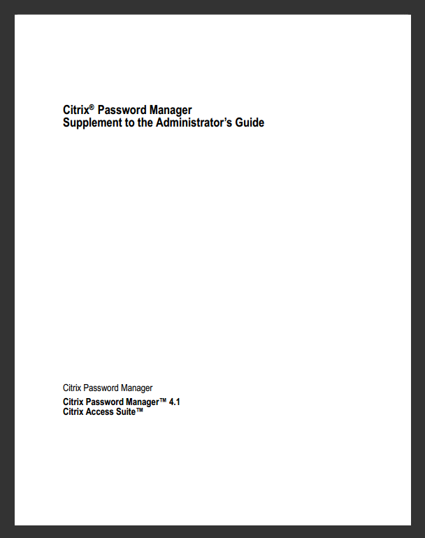 Password Manager White Paper