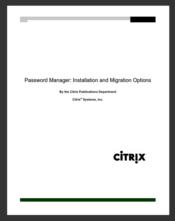 Password Manager White Paper